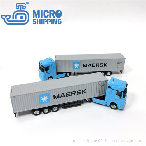 Diecast Alloy Truck Model Miniature Container Truck
